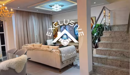 Imperdível: Casa em condomínio à venda em Lauro de Freitas-BA, 4 quartos, 2 suítes, 2 salas, 4 banheiros, 3 vagas, 160m².