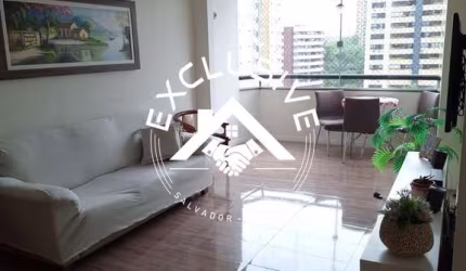 Imperdível apartamento de 3 quartos na Pituba, Salvador-BA: 1 suíte, 2 salas, 3 banheiros, 2 vagas de garagem, 115m².