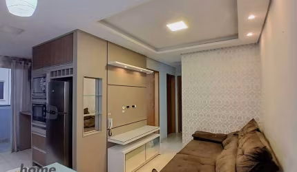 Apartamento mobiliado de 2 quartos, sacada e churrasqueira no Boehmerwald para locação por R$2.000,00 + taxas