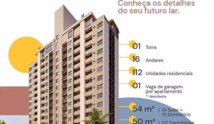 Apartamento com 2 dormitórios à venda, 50 m² por R$ 460.000,00 - Dom Bosco - Itajaí/SC