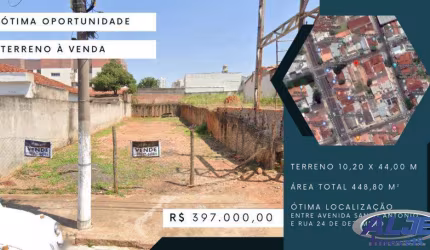 Terreno à venda na Avenida Santo Antônio, Somenzari, Marília por R$ 397.000