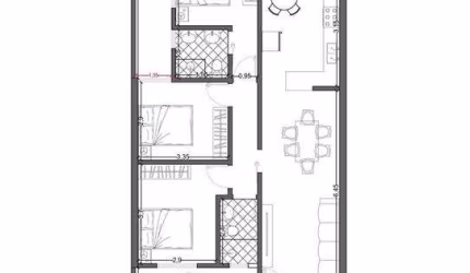 Casa com 3 quartos à venda na Rua Vicente Rita do Nascimento, Vila Operária Alimentação II, Marília, 89 m2 por R$ 350.000