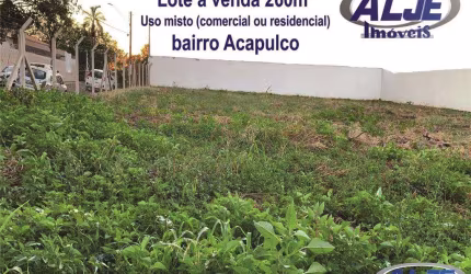 Terreno à venda na Rua Rubens Fukugawa Tamotu, Jardim Acapulco, Marília por R$ 250.000