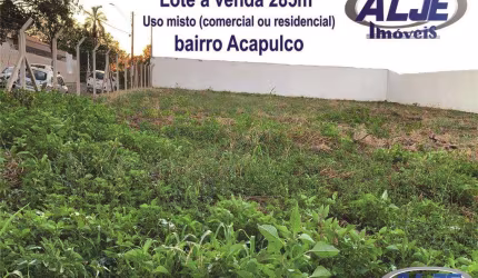 Terreno à venda na Rua Rubens Fukugawa Tamotu, Jardim Acapulco, Marília por R$ 275.000