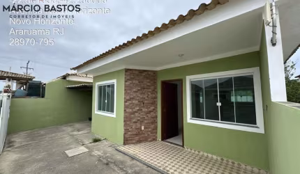 Casa para Venda em Araruama, Novo Horizonte (Iguabinha), 4 dormitórios, 1 suíte, 3 banheiros, 1 vaga