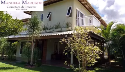 Casa em condomínio fechado com 5 quartos à venda na Avenida praia de Itacimirim, Monte Gordo, Camaçari por R$ 3.100.000