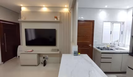 Casa para Venda em Mogi das Cruzes, Parque Santana, 2 dormitórios, 1 suíte, 2 banheiros, 2 vagas