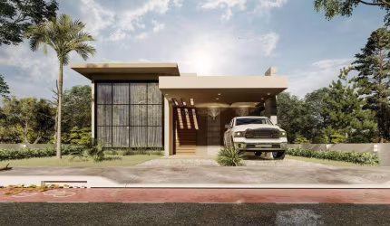 Casa térrea em construção com 171m² | Reservas do Lago.