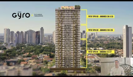 Ágio OPORTUNIDADE - GYRO RICARDO PARANHOS Apartamento com 2 Quarto(s) e 2 banheiro(s) à Venda, 72.36 por R$ 830.000 no setor Setor Marista AD16349