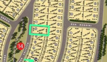 Vendo lote Jardins Parma FGR, 300 m2, Rua felicitá  Lote à Venda, 300 por R$ 279.000 no setor Residencial Marília TA22327