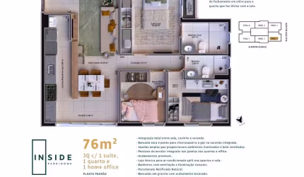 Ágio More com vista Parque Cascavel pagando abaixo do valor da construtora, apartamento de 3 quartos Apartamento com 3 Quarto(s) e 2 banheiro(s) à Venda, 77 por R$ 615.000 no setor Vila Rosa VN23252