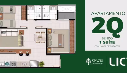 SPAZIO DI LOURENZO - VILLA ROSA Apartamento com 3 Quarto(s) e 3 banheiro(s) à Venda, 74.96 por R$ 540.855 no setor Vila Rosa VN24734