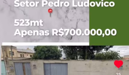 Lote Setor Pedro Ludovico  Lote à Venda, 523 por R$ 700.000 no setor Setor Pedro Ludovico AD24977