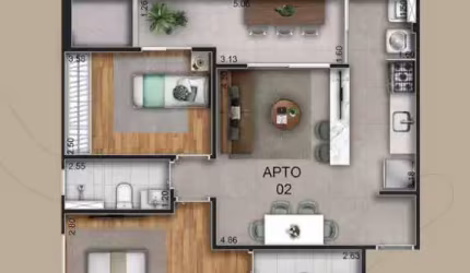 Ágio Apto 68m² 2 Quartos 1 Suíte - Euro Towers á 250m do Lozandes Shopping Apartamento com 2 Quarto(s) e 2 banheiro(s) à Venda, 68 por R$ 730.000 no setor Park Lozandes AD25972