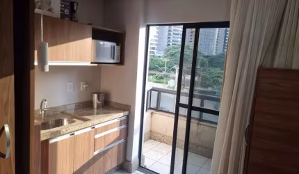 OPORTUNIDADE.. FLAT MOBILIADO COM SACADA DE FRENTE À PRAÇA DO SOL Flat com 1 Quarto(s) e 1 banheiro(s) à Venda, 25 por R$ 240.000 no setor Setor Oeste AU26152