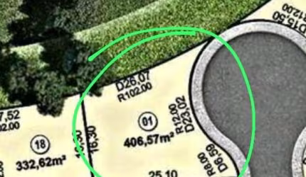 Lote quitado Jardins Bolonha. Lote à Venda, 406 por R$ 460.000 no setor Jardins Bolonha VN28367