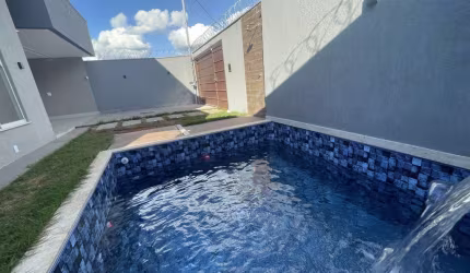 Casa 3 Quartos com Piscina Aquecida e Área Gourmet Integrada – Setor Chácara São Pedro - Aparecida de Goiânia Casa de Rua com 3 Quarto(s) e 2 banheiro(s) à Venda, 131.25 por R$ 550.000 no setor Chácar