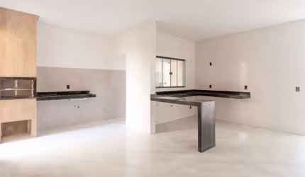 Casa 3 Quartos com Área Gourmet e Acabamento Premium – Setor Alvorada Oeste - Aparecida de Gyn Casa de Rua com 3 Quarto(s) e 2 banheiro(s) à Venda, 118.55 por R$ 350.000 no setor Alvorada Oeste IN2853