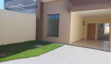 Casa Nova 3Q c/ Suíte + Varanda Gourmet – Alto Padrão no Buriti Sereno Casa de Rua com 3 Quarto(s) e 3 banheiro(s) à Venda, 125 por R$ 500.000 no setor Jardim Buriti Sereno AU28578