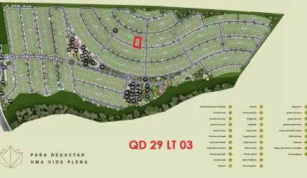 Lote de 280m² Quitado - Condomínio Vinhas Flamboyant Lote à Venda, 280 por R$ 420.000 no setor Condomínio Vinhas Flamboyant ST28426