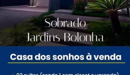 Sobrado Espetacular Jardins Bolonha  Casa em Condomínio com 3 Quarto(s) e 5 banheiro(s) à Venda, 278.48 por R$ 1.995.000 no setor JARDINS BOLONHA AU28700