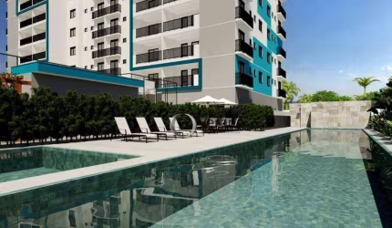 Apartamento com 2 dormitórios à venda, 62 m² por R$ 491.000,00 - Residencial Villa Lombardia - Paulínia/SP