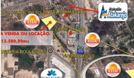 Terreno à venda, 13500 m² por R$ 7.000.000,00 - Camaçari de Dentro - Camaçari/BA