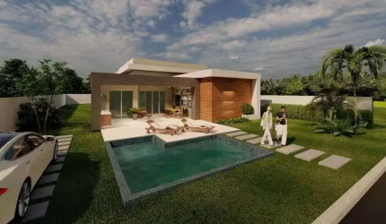 Casa com 4 dormitórios à venda, 176 m² por R$ 950.000,00 - 	barra do Jacuípe (monte Gordo) - Camaçari/BA