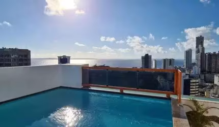 Flat com 1 dormitório para alugar, 42 m² por R$ 4.500,00/mês - Barra - Salvador/BA