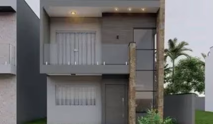 Sobrado com 4 dormitórios à venda, 165 m² por R$ 899.000,00 - Abrantes - Lauro de Freitas/BA
