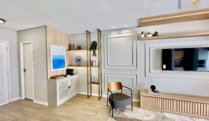 SOBRADO DE 97M² A VENDA NO GARDEN RESORT, MOBILIADO E DECORADO , COM 3 DORM, (1SUÍTE), AREA GORMET, 2 VAGAS DE GARAGEM E EXCELENTE LOCALIZAÇÃO.
