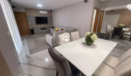 Lindíssimo apartamento a venda novo, totalmente mobiliado com 100 m², varanda gourmet, 2 vagas cobertas , Residencial Eléve no Jardim do Trevo