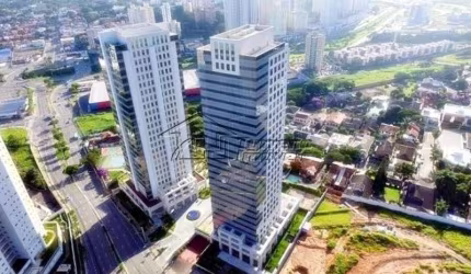 Sala comercial no Jardim Aquarius, andar alto, 205m²