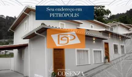 Petrópolis, Mosela, RJ- Casa com 3 quartos dentro do condomínio Residencial Cosenza.
