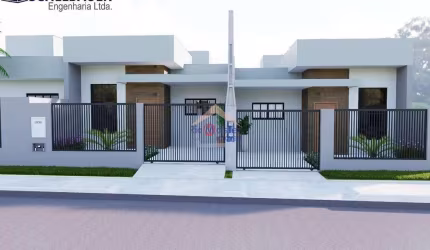 Três casas em construção à venda no bairro Bom Jesus em Rio Negro/PR
