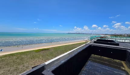 Apartamento pé na areia no Vivere resort, 93m², Ponta de Campina- Cabedelo - PB