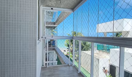 Apartamento pé na areia no bessa, vista mar.