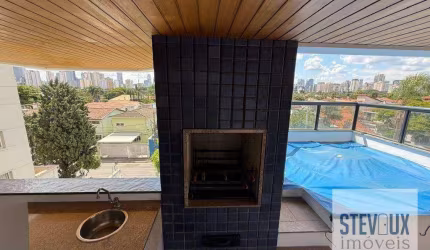 Apartamento com piscina e churrasqueira na varanda para locação e venda no Brooklin Novo!