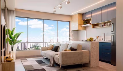 Apartamento 2Q C/1S Varanda com Churrasqueira à Carvão