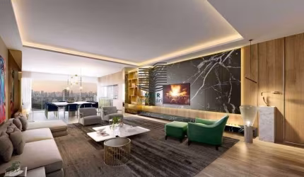 Apartamento para venda possui 110 m² com 2 quartos no Brooklin São Paulo.