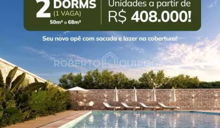 Apartamento com 2 quartos à venda na Avenida São João, Parque das Nações, Atibaia, 50 m2 por R$ 408.000