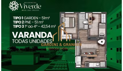 Residencial Viverde - APARTAMENTO EM CONSTRUÇÃO NO BAIRRO ALTO IPIRANGA EM MOGI DAS CRUZES.