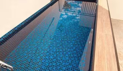 Locação, prédio com elevador e piscina.