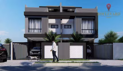 Sobrado Triplex de frente para rua em condomínio com 3 dormitórios à venda, 139 m² por R$ 980.000 - Jardim das Américas - Curitiba/PR