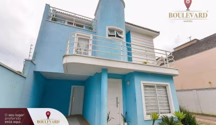 Sobrado de frente para a rua no Residencial Pádova, com 3 dormitórios à venda, 163 m² por R$ 745.000 - Santa Felicidade - Curitiba/PR