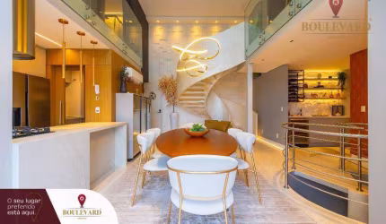 Apartamento Triplex decorado no Alba, com 3 suítes, à venda, 401 m² por R$ 5.499.000 - Mercês - Curitiba/PR