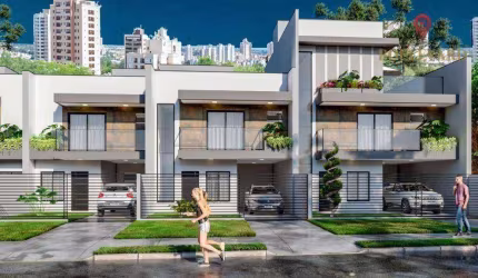 Sobrado novo com 3 dormitórios à venda, 131 m² por R$ 880.000 - Alto Tarumã - Pinhais/PR