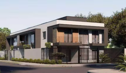 Sobrado novo de frente para a rua com 3 dormitórios à venda, 155 m² por R$ 960.000 - Cidade Jardim - São José dos Pinhais/PR