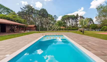 Campo Largo 30km Parque Barigui, 29.000m², casa madeira de lei, piscina, à venda, Miqueleto, Fazend