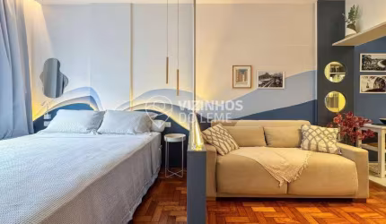 Estúdio Carioca Reformado, Mobiliado e Decorado